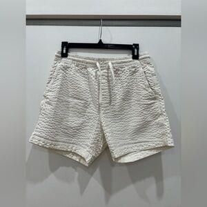 Todd Snyder Off-White Seersucker Shorts